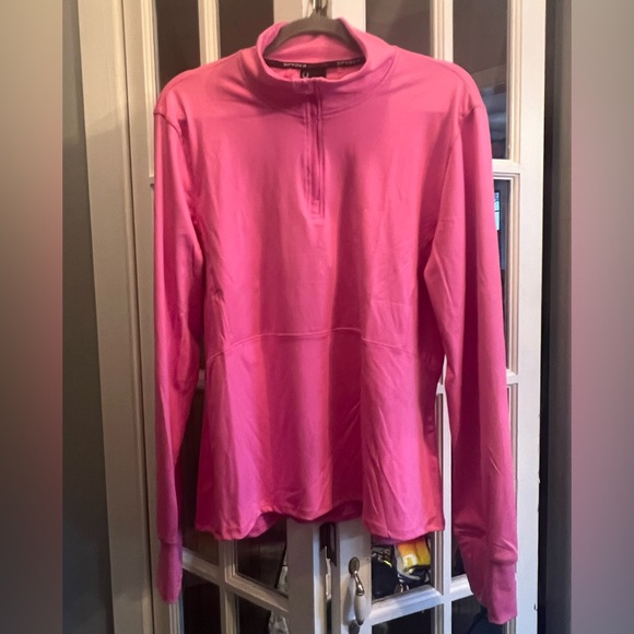 Spyder Women's Vibrant Pink Quarter-Zip Sweatshirt NWT - Picture 1 of 10